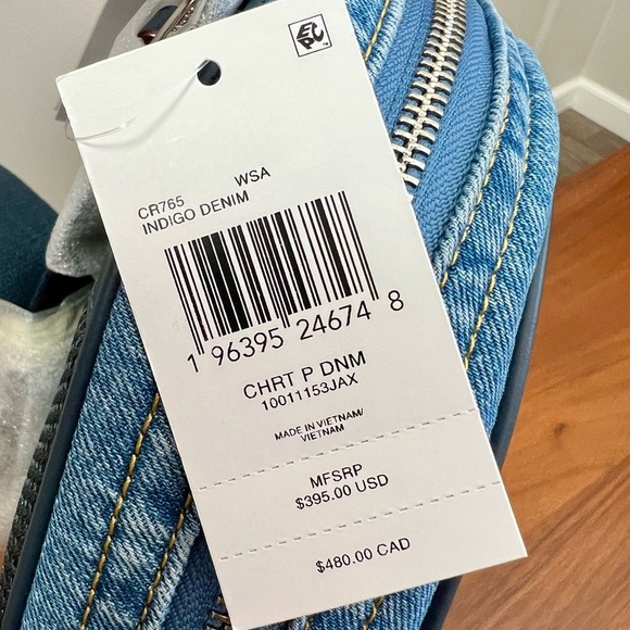 NWT $395 Coach Denim Charter Unisex Crossbody Sling Pack - Picture 3 of 13